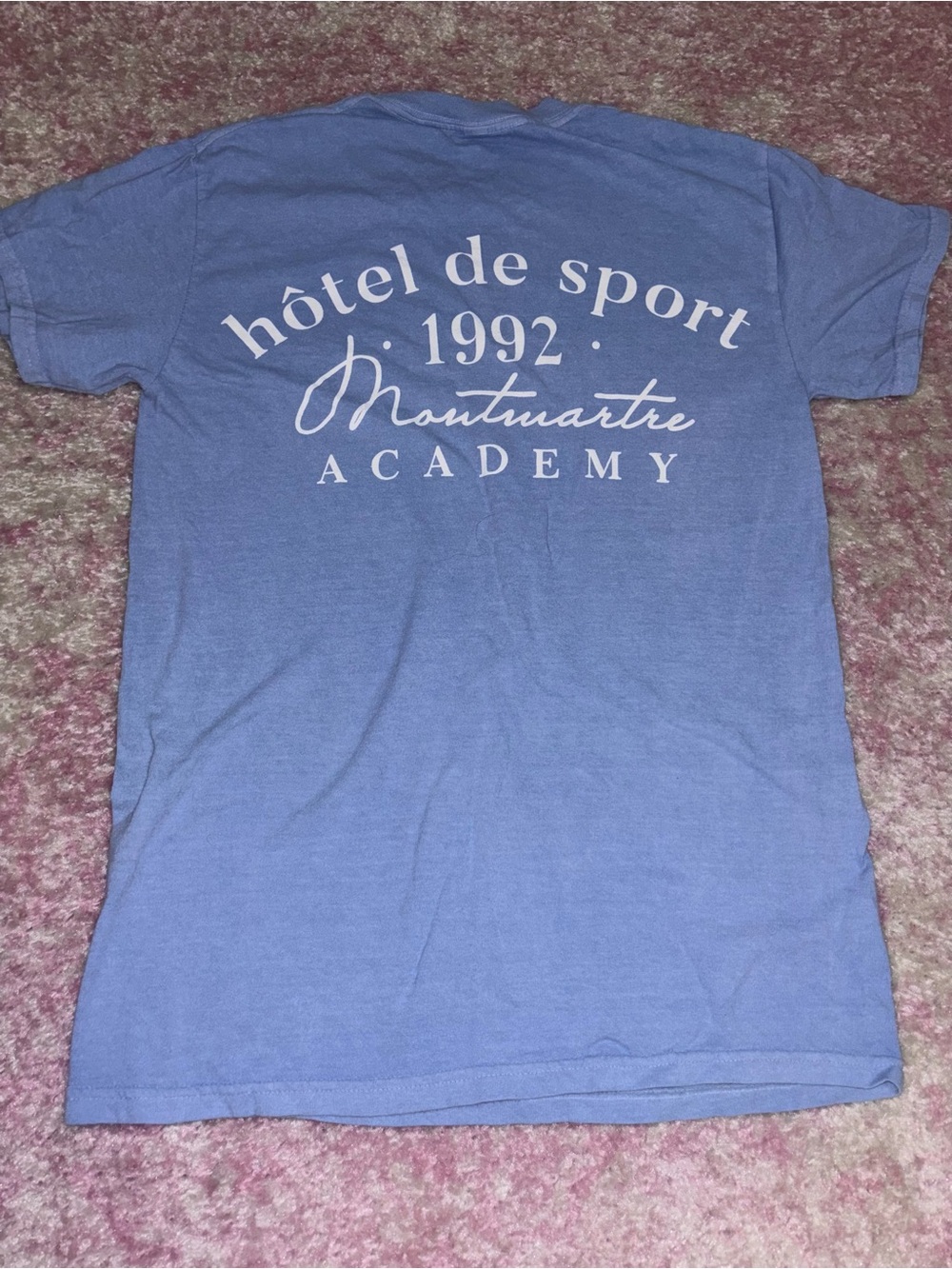 River Island Light Blue Graphic Short Sleeve Tee